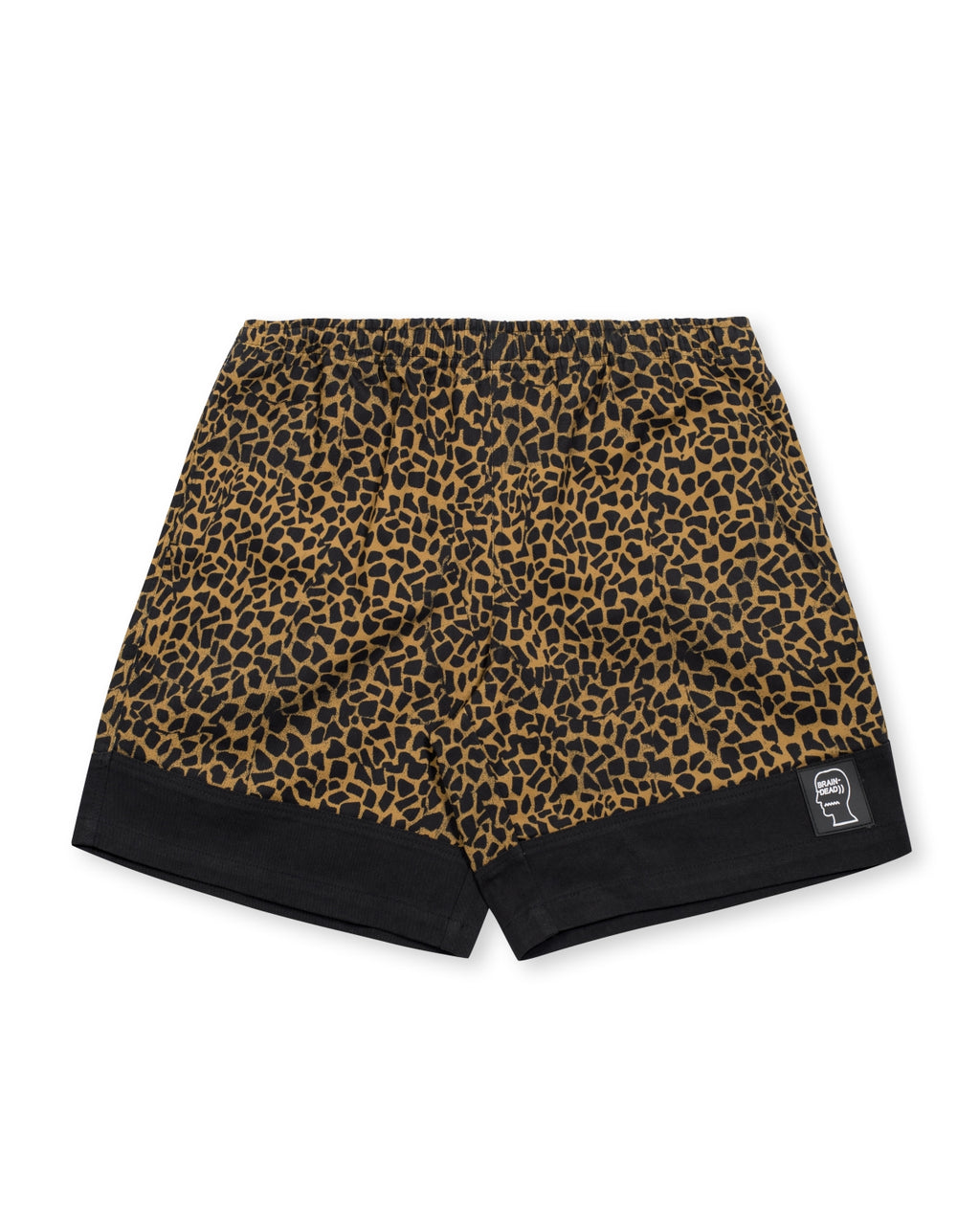 Paneled Leopard Dress Short - Leopard / Black