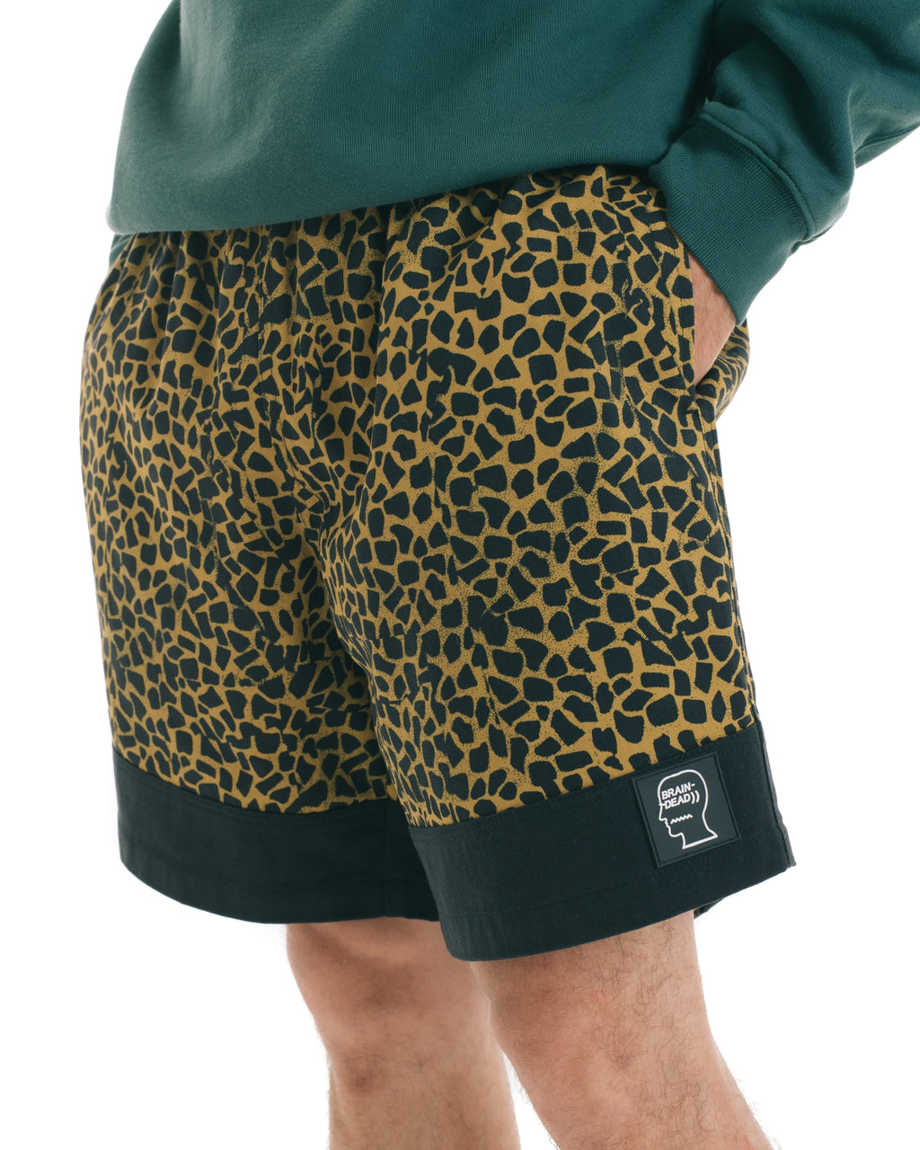 Paneled Leopard Dress Short - Leopard / Black 5