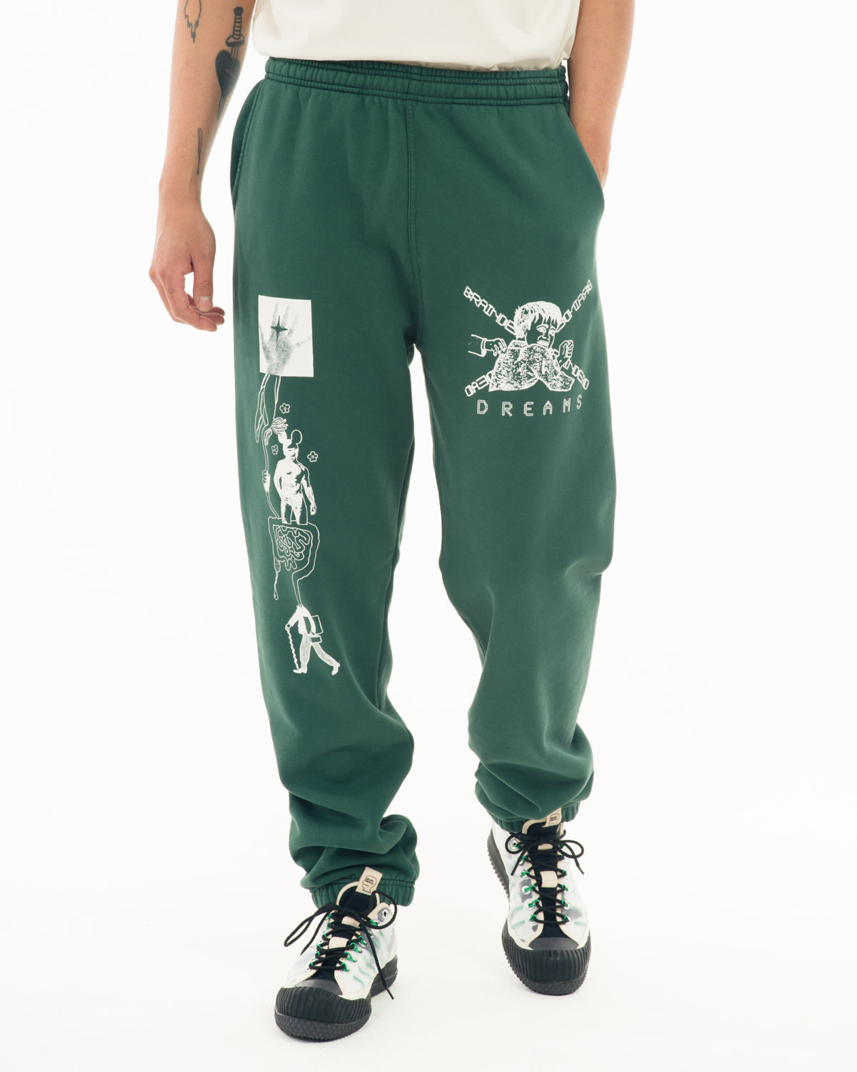 Braindead Dreams Sweatpant - Mallard Green