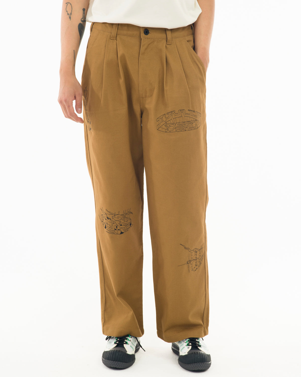 サイズ1になりますTanaka Daisuke Side pleated pants - パンツ