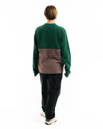 Embroidered Long Sleeve Football Shirt - Forest Green 4