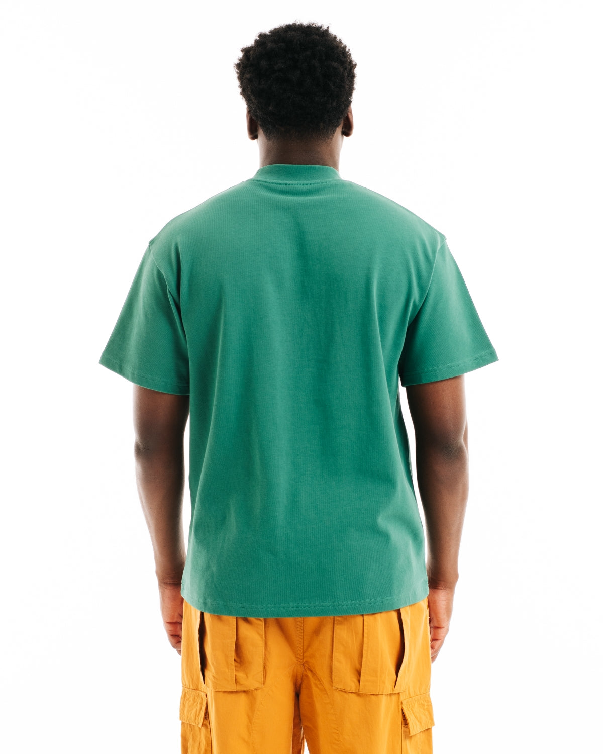 Heavyweight Jersey Mockneck Pocket Shirt W/ PVC - Green 5