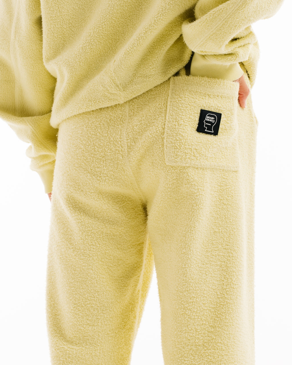 Reverse Fleece Sweatpant W/ PVC - Lemon 5
