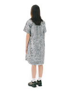 Liquid Dye Utility Shirt Dress - Slate Gray 8