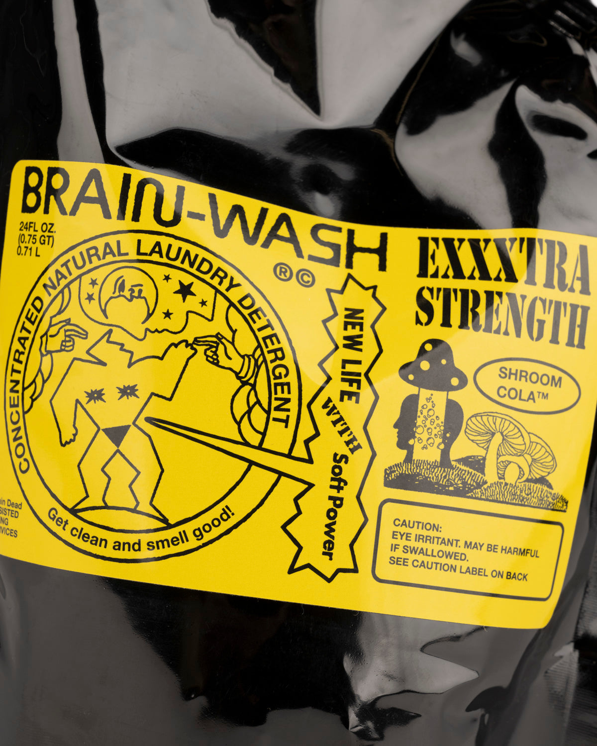 Brain Wash Shroom Cola Laundry Detergent 24oz - Yellow 3