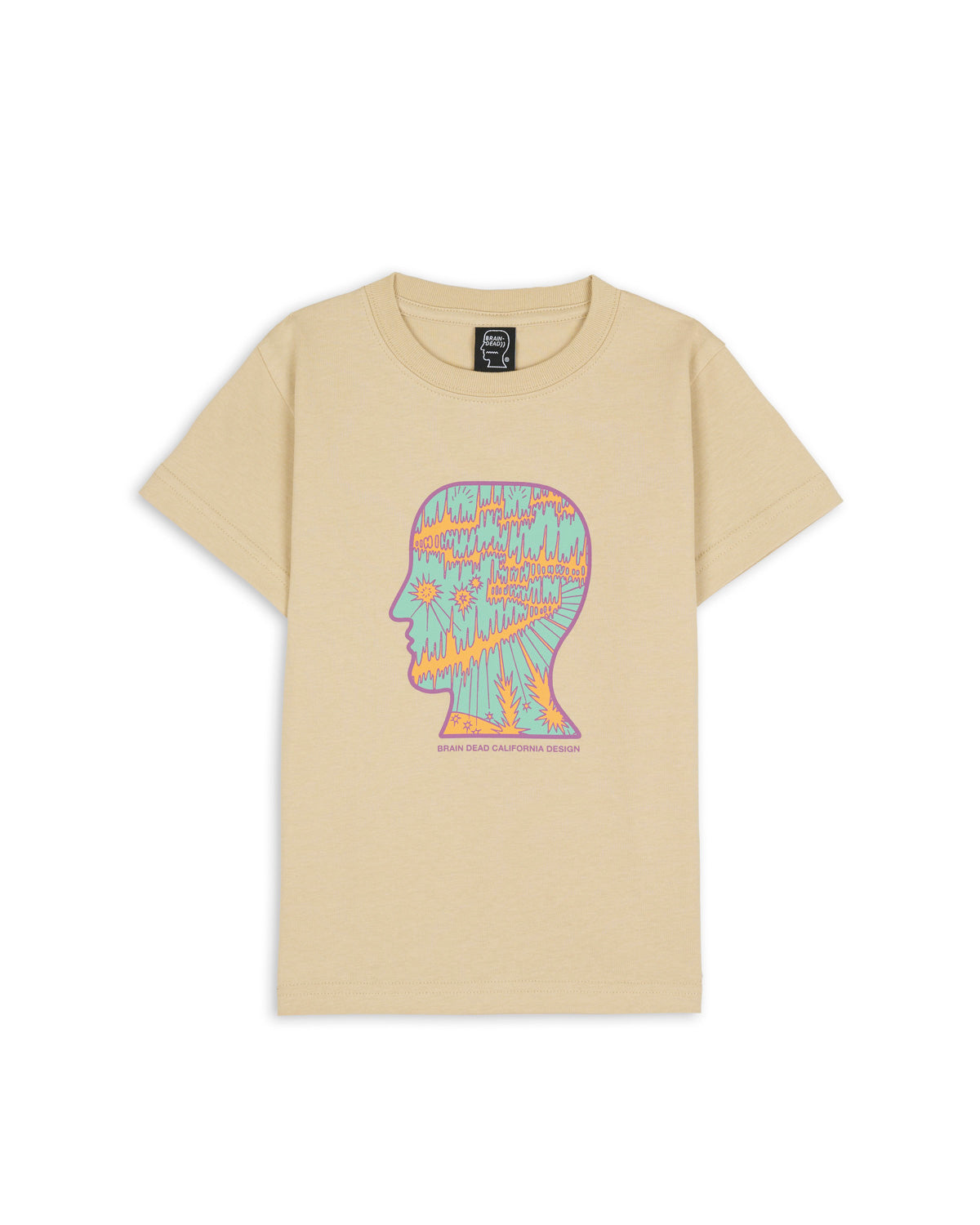 Split Planes Kids T-Shirt - Tan – Brain Dead