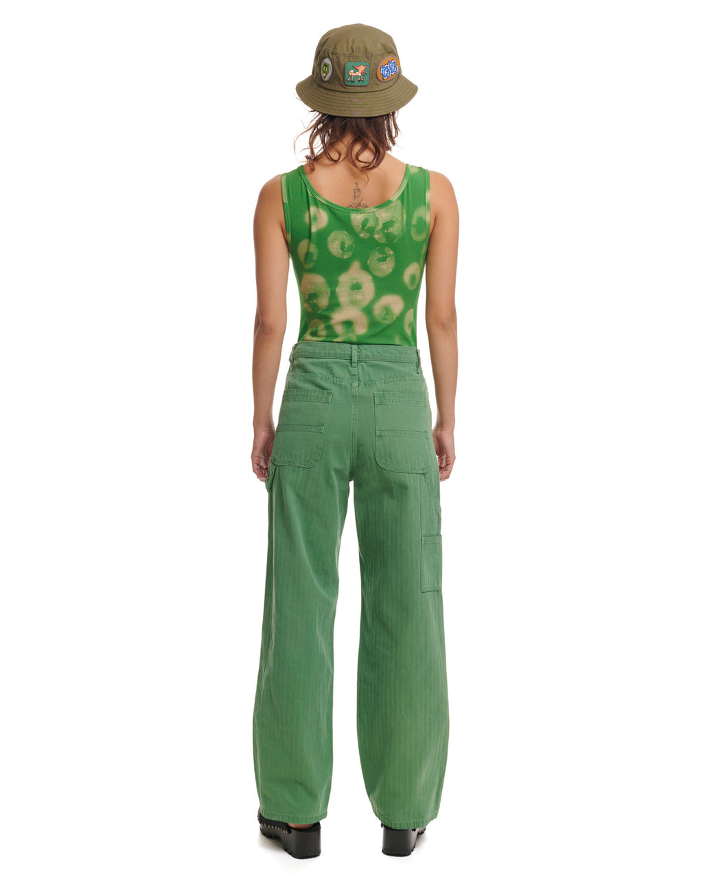 Sponge Dye Bodysuit - Green 5