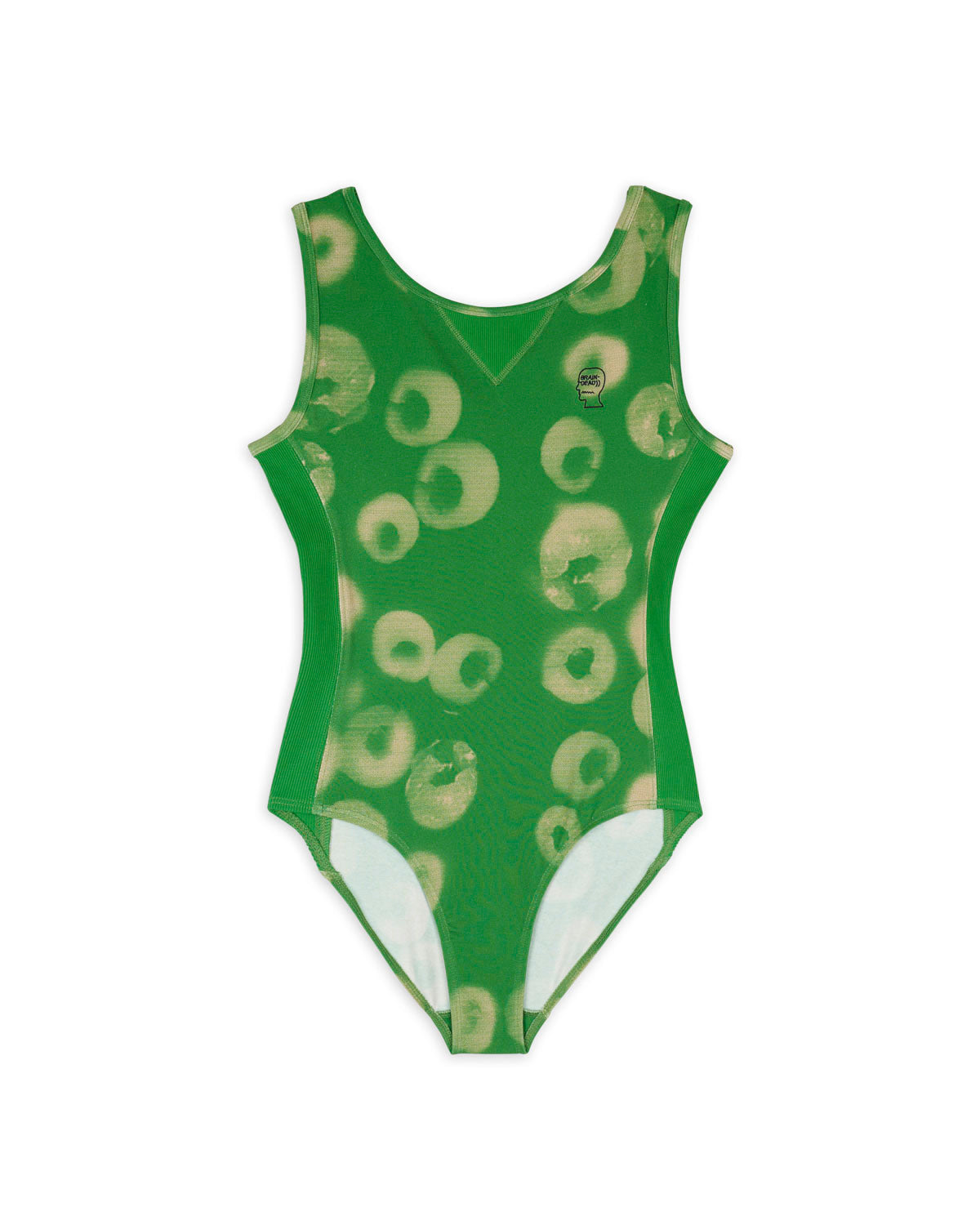 Sponge Dye Bodysuit - Green 1