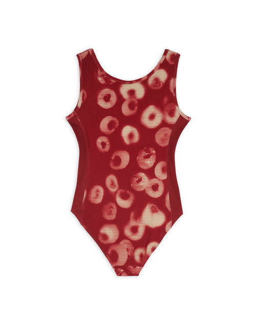 Sponge Dye Bodysuit - Red 2