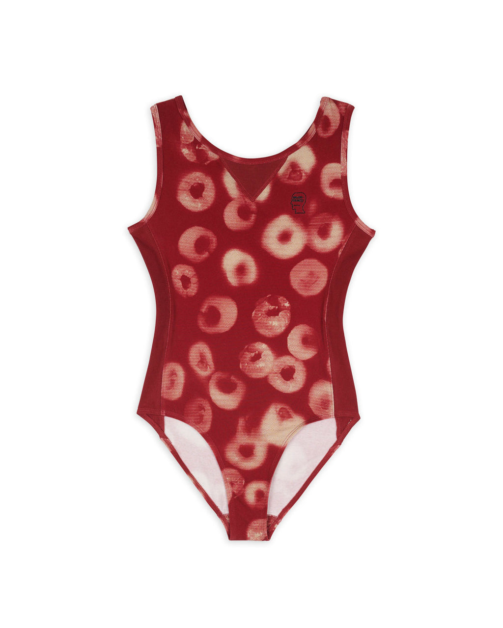 Sponge Dye Bodysuit - Red