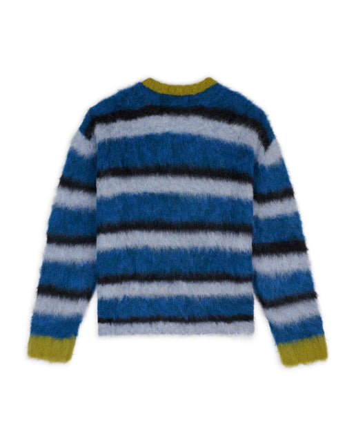 Stripe Boxy Knit Sweater - Blue Multi 2