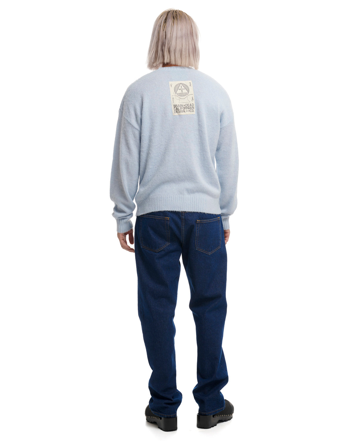 Superfuzz Logohead Crewneck Sweater - Sky Blue – Brain Dead