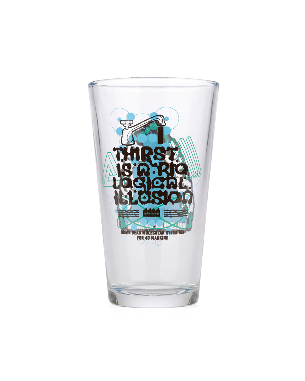 Thirst Illusion Pint Glass - Blue 2