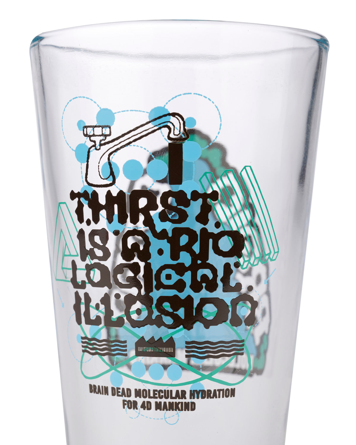 Thirst Illusion Pint Glass - Blue 3