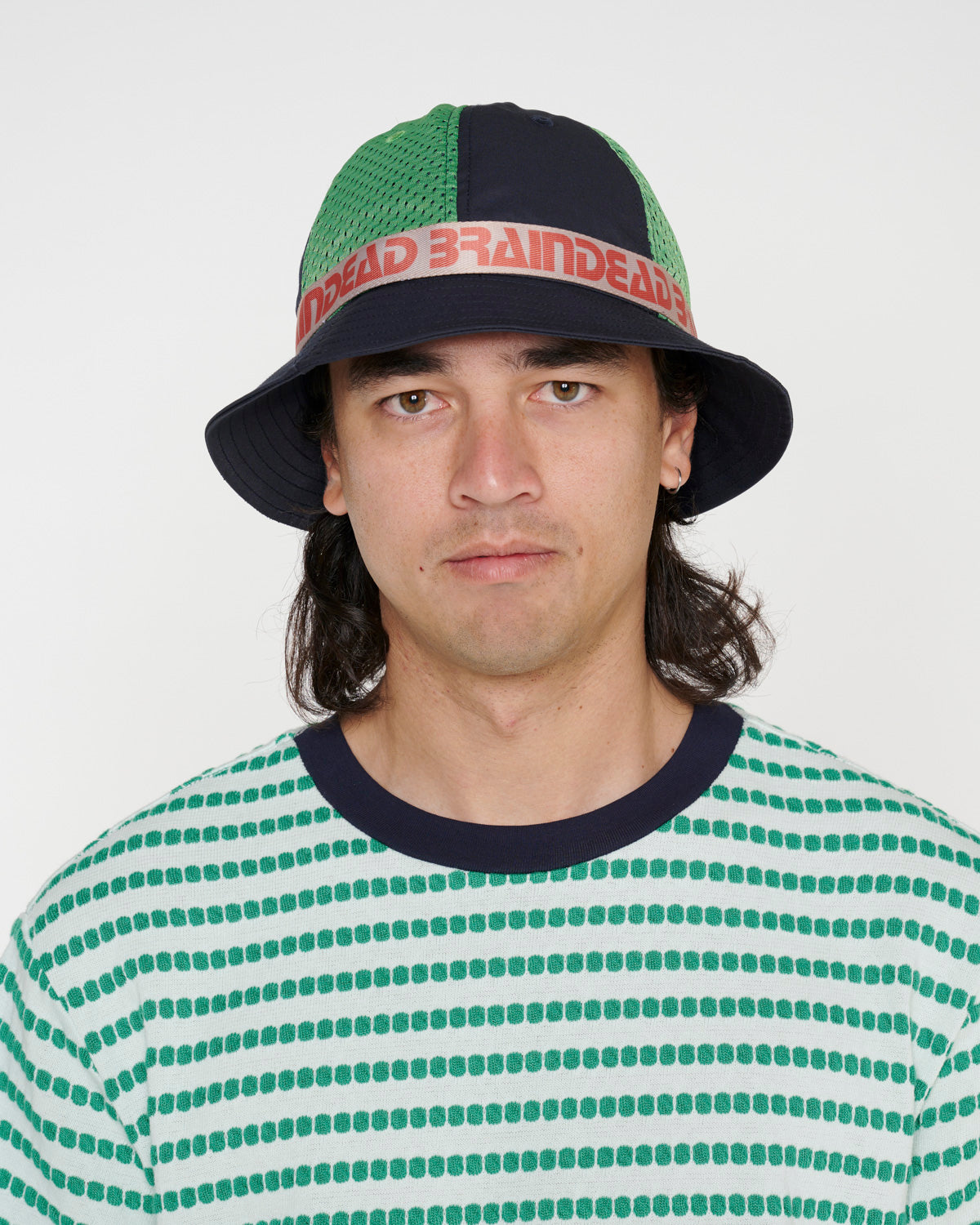 Vision Mesh Paneled Bucket Hat - Navy/Multi