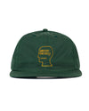 Waxed Logo Head Cap - Dark Green