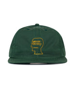 Waxed Logo Head Cap - Dark Green 1