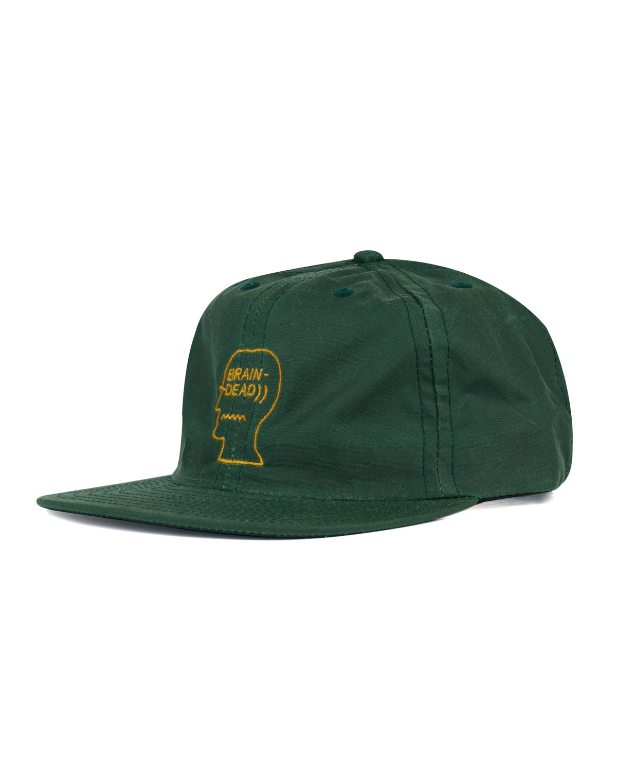 Waxed Logo Head Cap - Dark Green 3