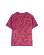 Barbed Wire Baby Tee - Burgundy 2