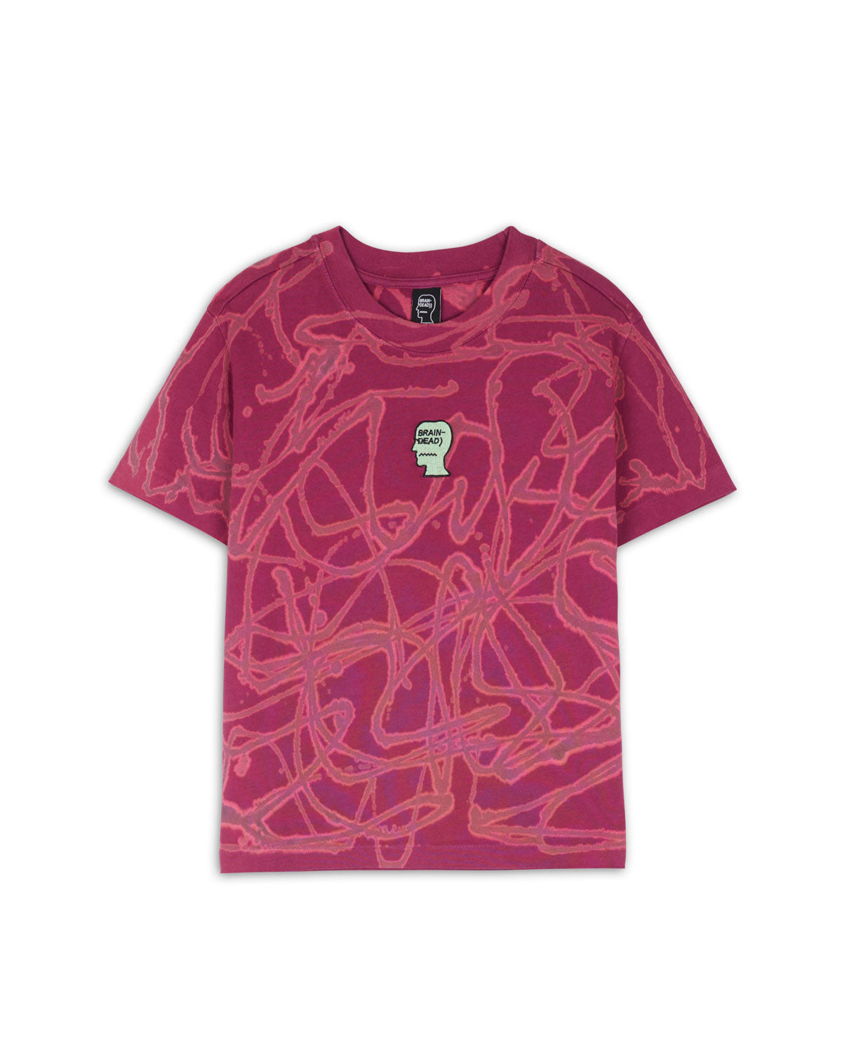 Barbed Wire Baby Tee - Burgundy 1