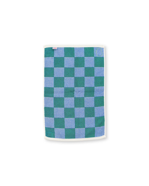 Checkered Hand Towel - Green 2