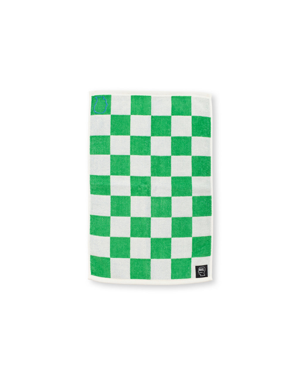Checkered Hand Towel - Green