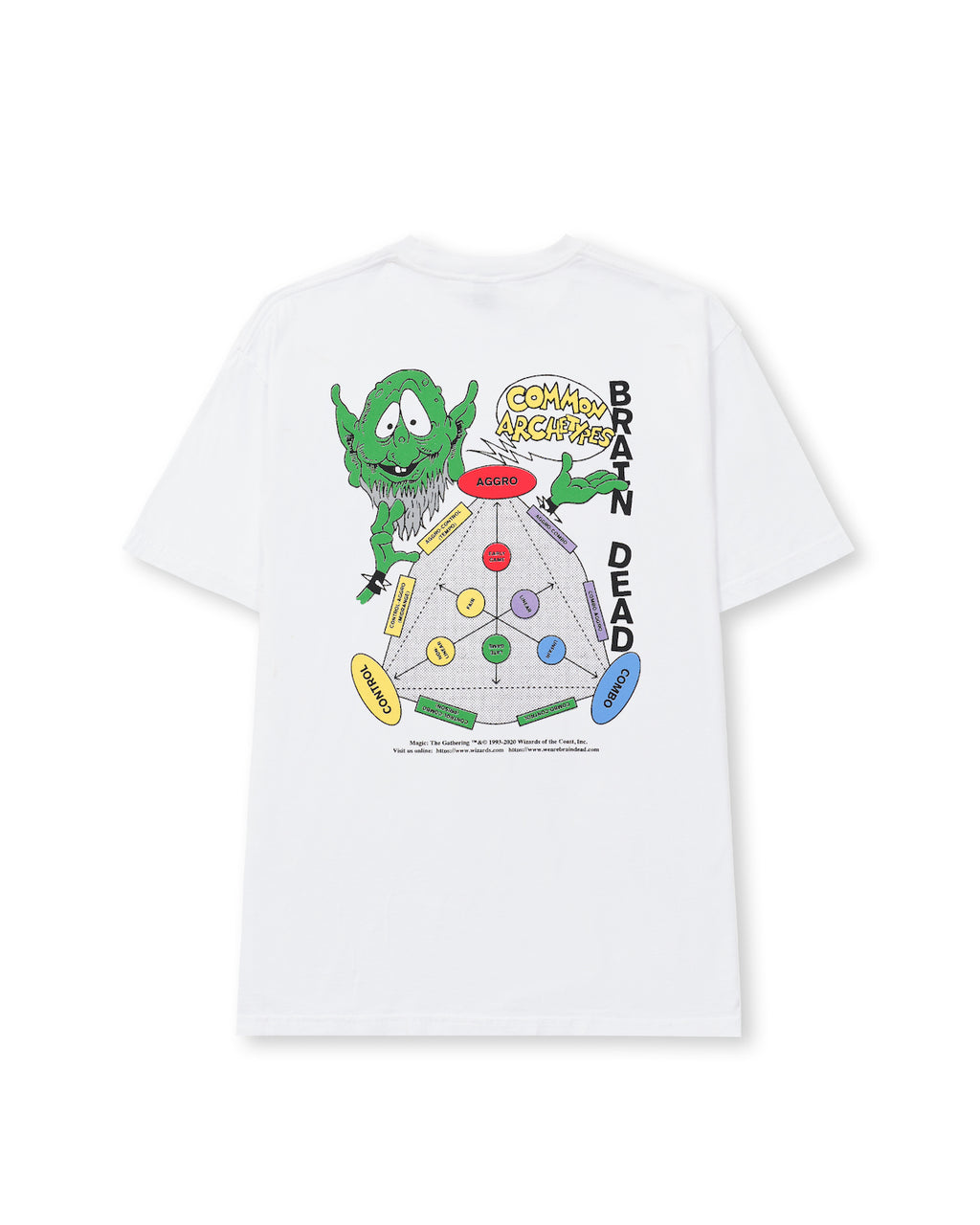 Brain Dead x Magic: The Gathering Common Archetypes T-Shirt - White 2