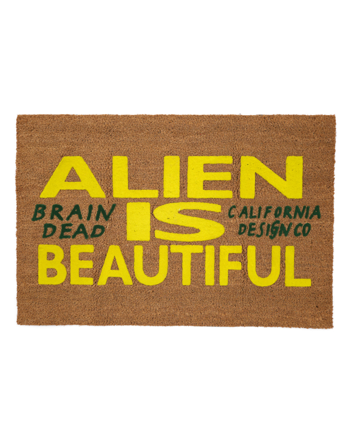 Beautiful Alien Welcome Mat - Tan – Brain Dead