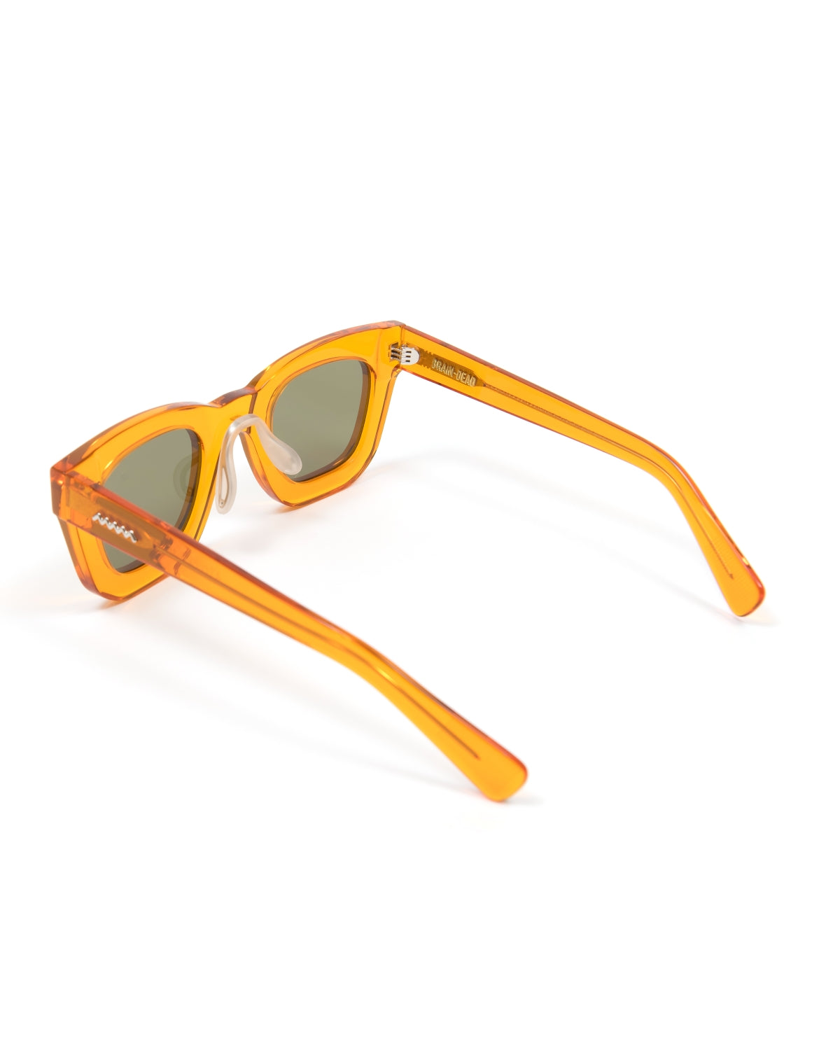 Elia Post Modern Primitive Eye Protection - Orange/Green – Brain Dead