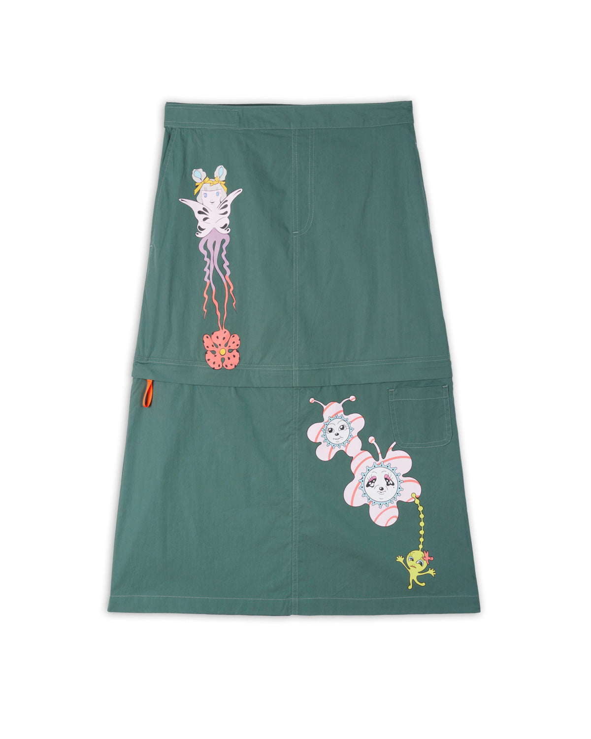 Gaspar Convertible Skirt - Forest Green 1