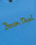 Brain Dead Embroidered Waffle Long Sleeve - Blue 3