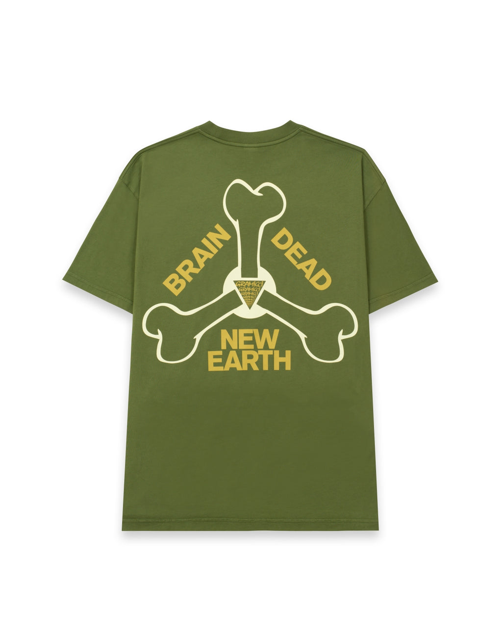 Brain Dead X Gramicci New Earth T-Shirt - Olive 2