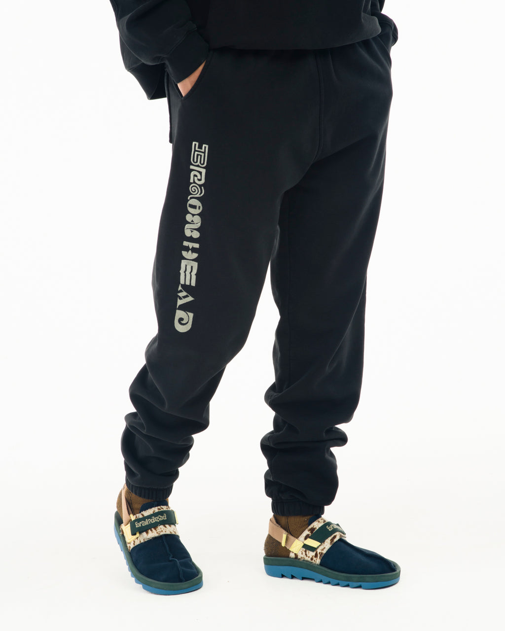 Heavyweight Embroidered Sweatpants - Black 5