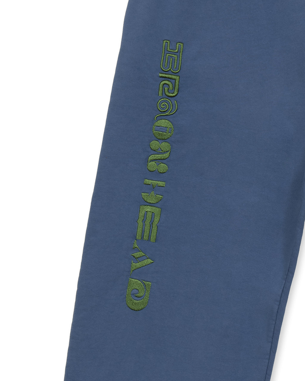 Heavyweight Embroidered Sweatpants - Blue 3