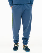 Heavyweight Embroidered Sweatpants - Blue 4