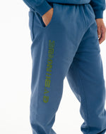 Heavyweight Embroidered Sweatpants - Blue 6