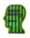 Logo Head Striped Rug 6FT - Green