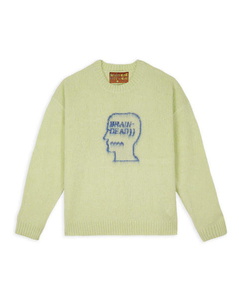 Logohead Pile Crewneck Sweater - Melon – Brain Dead