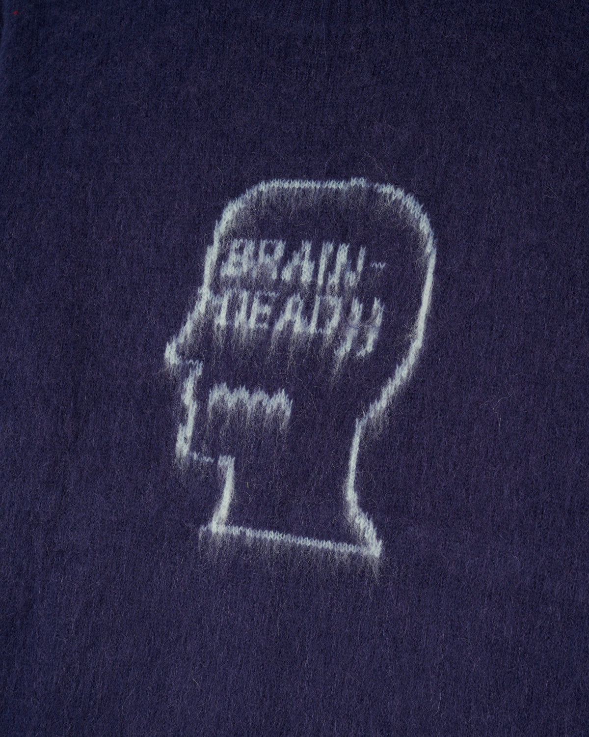 Logohead Pile Crewneck Sweater - Navy – Brain Dead