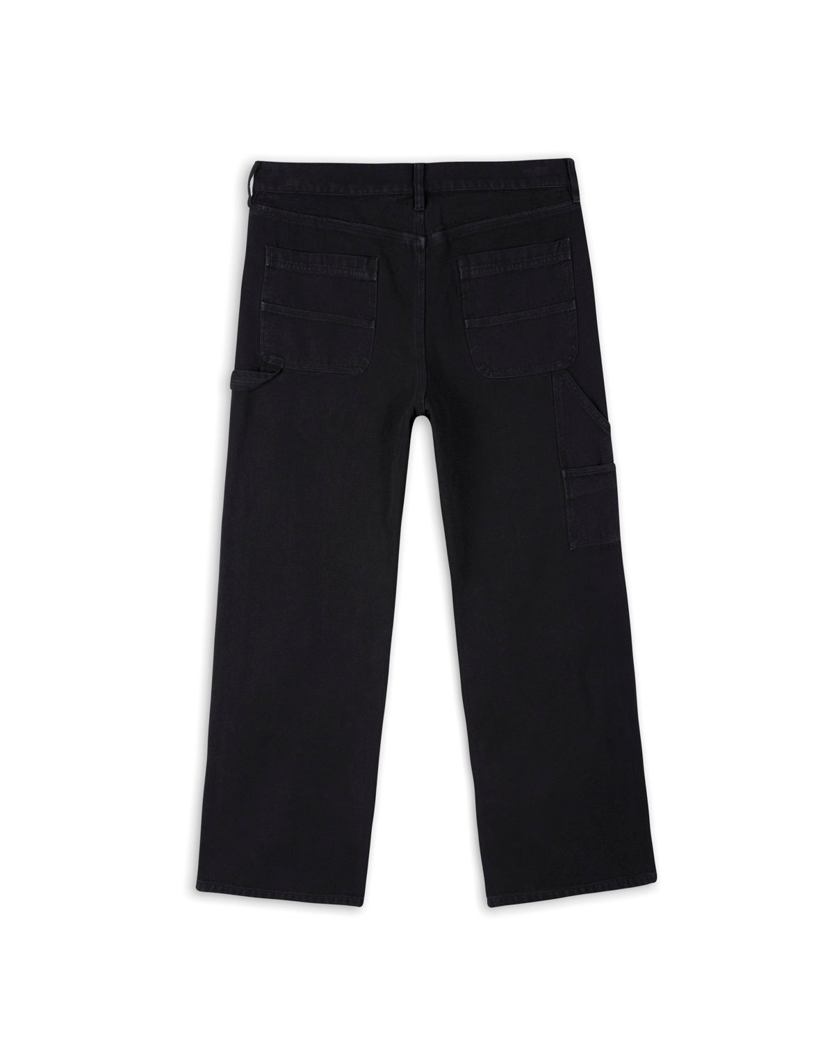 DuraDrive Men's Black Fleece Lined Double Knee Utility Work Pants