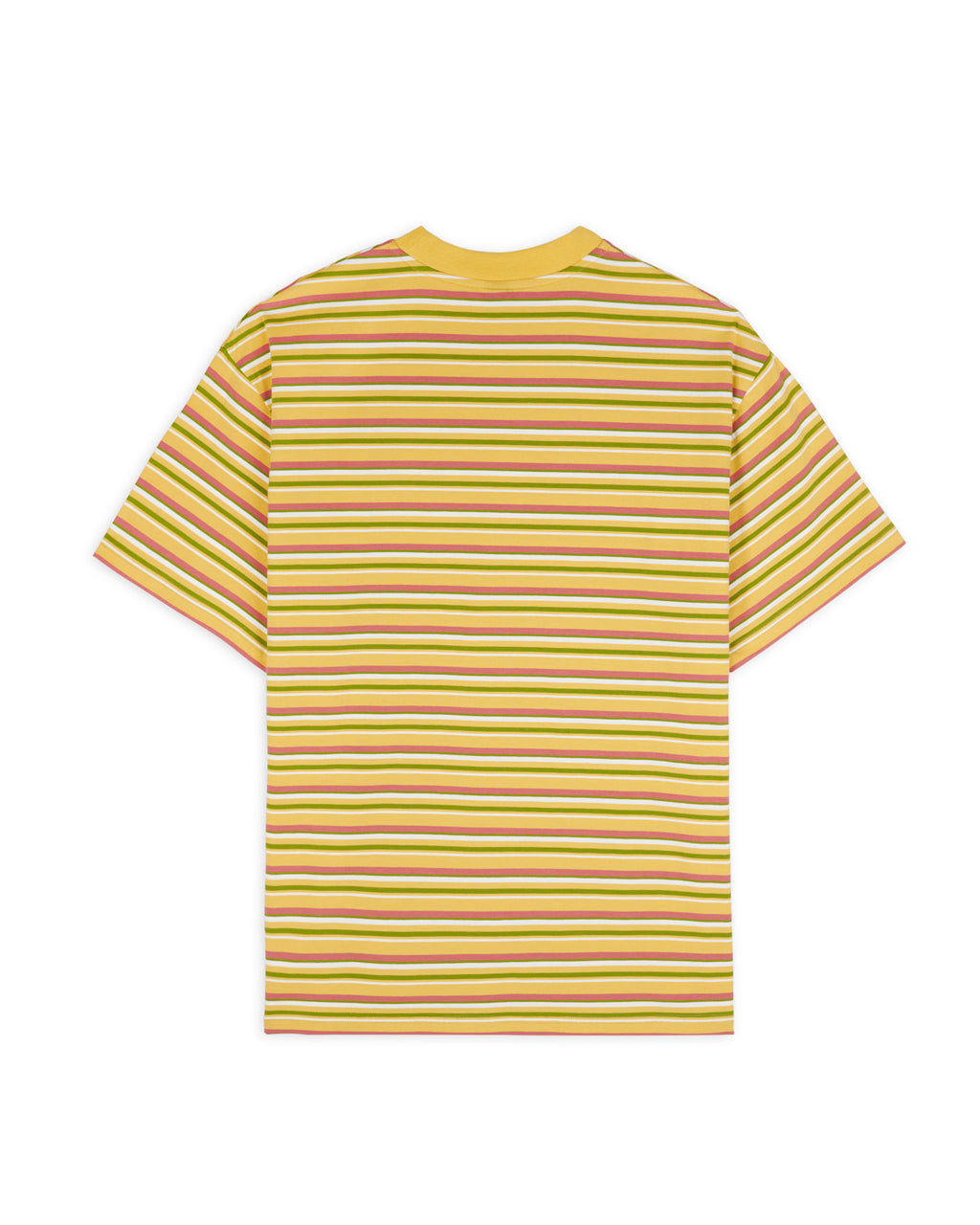 Nineties Blocked Striped T-Shirt - Mustard 2
