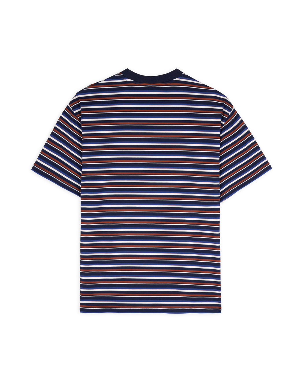 Nineties Blocked Striped T-Shirt - Navy 2