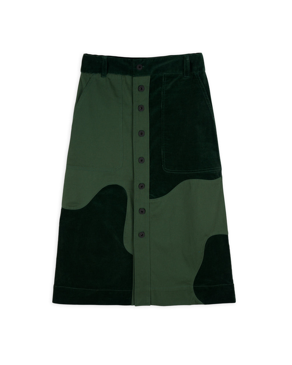 Organic Panel Skirt - Green
