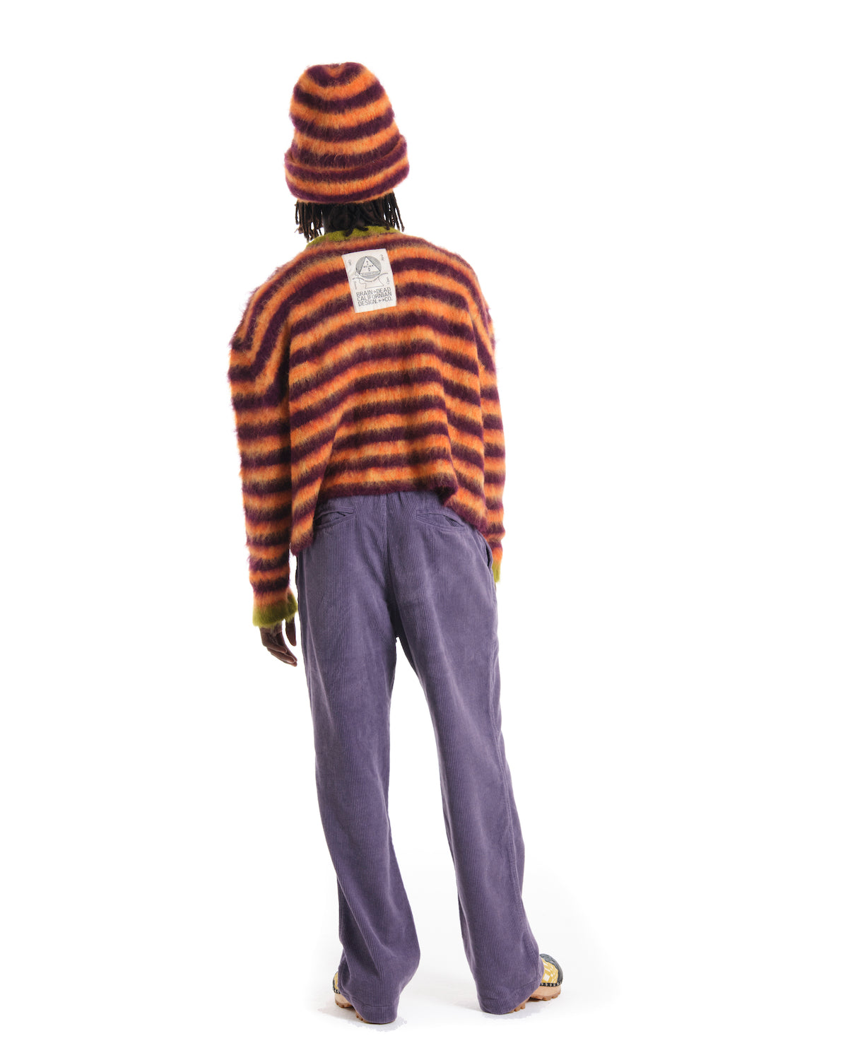 Boxy Knit Stripe Sweater - Orange 6