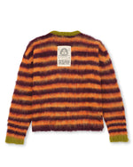 Boxy Knit Stripe Sweater - Orange 2