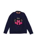 Whiskers Heavy Knit Sweater - Navy 1