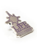Life Services Enamel Pin - Silver/Multi 2