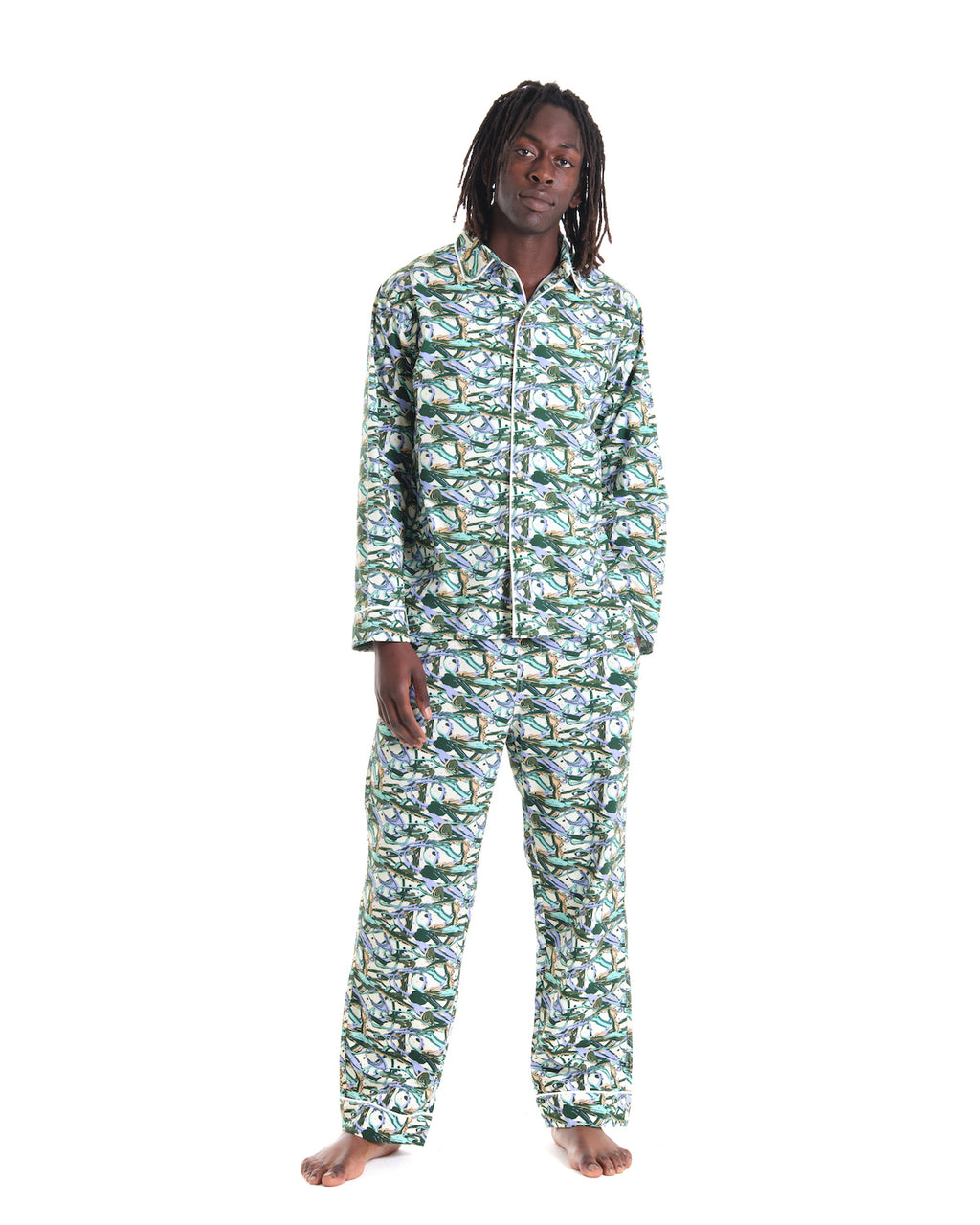 Strokes Pajama Top - Multi 3