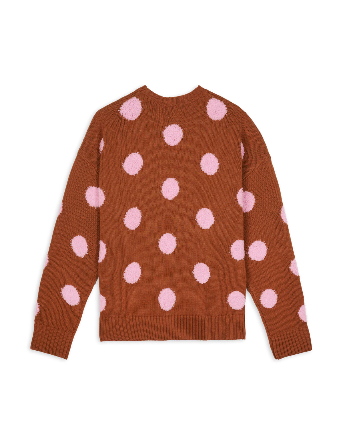 Polka Pile Crewneck Sweater - Light Brown – Brain Dead