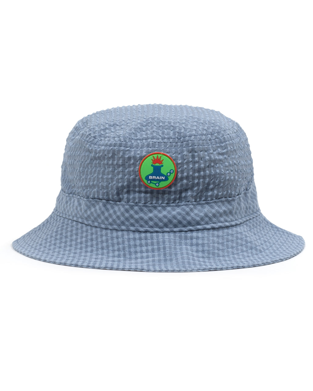 Seersucker Bucket Hat - Light Blue 1